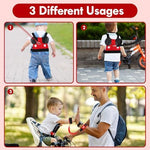 Child wearing Lehoo Castle Mickey toddler backpack harness