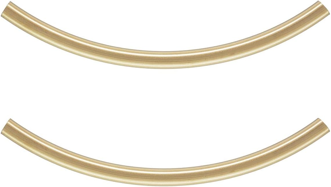 30pcs Adabele Real Gold Plated Sterling Silver Curved Tube 20mm, Hole 1.5mm - Image 13