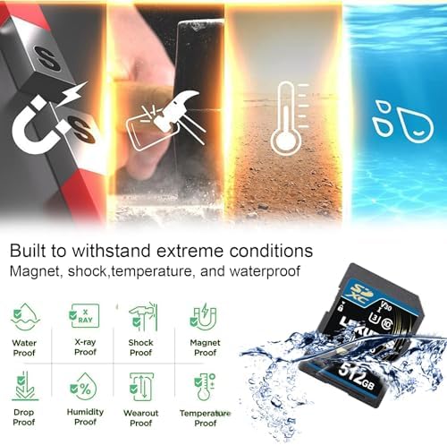 Lekutas camera card showing side profile write protection lock switch feature