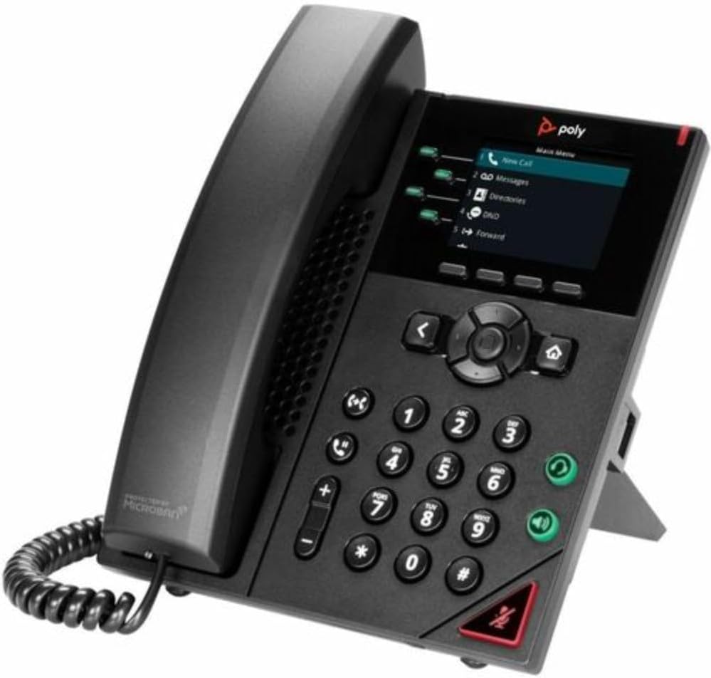 PLT Polycom VVX 250 IP desk phone front view