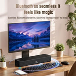 Close up view of the Bestisan soundbar speaker grille