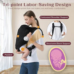 Shiaon premium infant carrier showing quick secure buckle mechanism