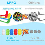 Detailed view of PJG toddler golf club set storage cart