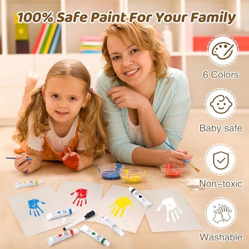 Enlarged paintbrush and transparent dust sticker accessories for the DIY craft.