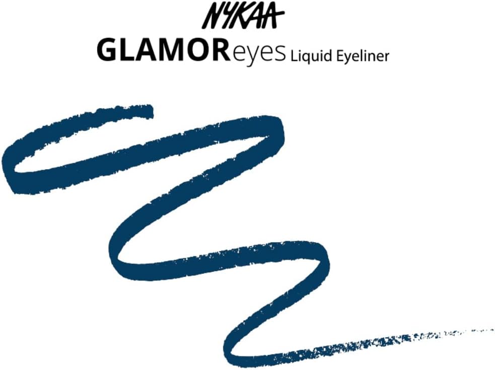 Nykaa liquid eyeliner swatch and color display