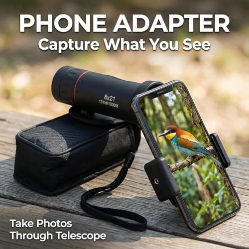 SMBT pocket scope held in a human hand to demonstrate the ultra-compact size for outdoor gear.