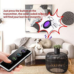 Wireless remote control base tracker with light emitting diode flashlight activated in a dark room