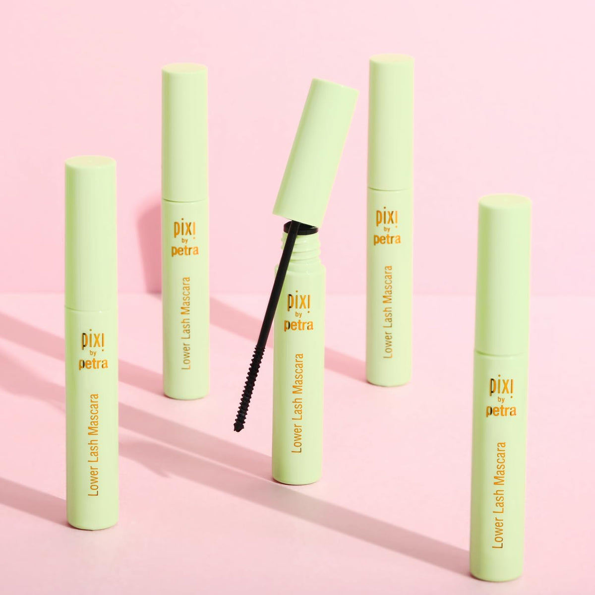 Application of Pixi Beauty Lower Lash Mascara on bottom lashes