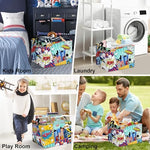 Clastyle durable polyester kids room storage organizer showing top metal support frame