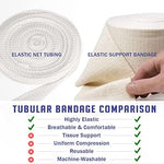 Packaging of EVERLIT Care tubular bandage showing size F specifications.