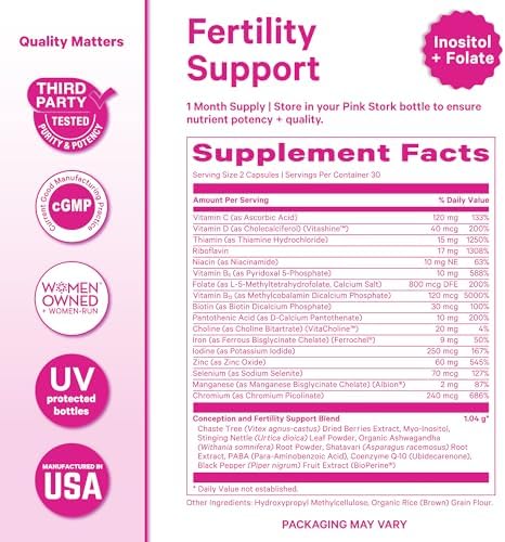Pink Stork women's health fertility support wellness product