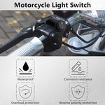 Ecocstm scooter fog light switch showing robust weatherproof construction