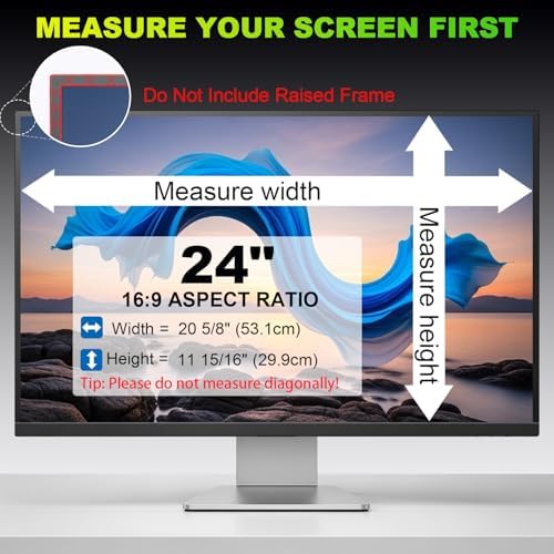 Anti blue light eye protection film for desktop monitor showing blue light blocking layer properties.