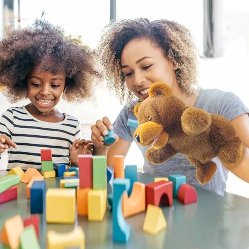 Educational okegztoa bear puppet for interactive role play