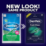 Close up of DenTek silky floss tape designed for narrow dental gaps