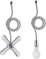 Sunswan ceiling fan pull chain front view nickel finish
