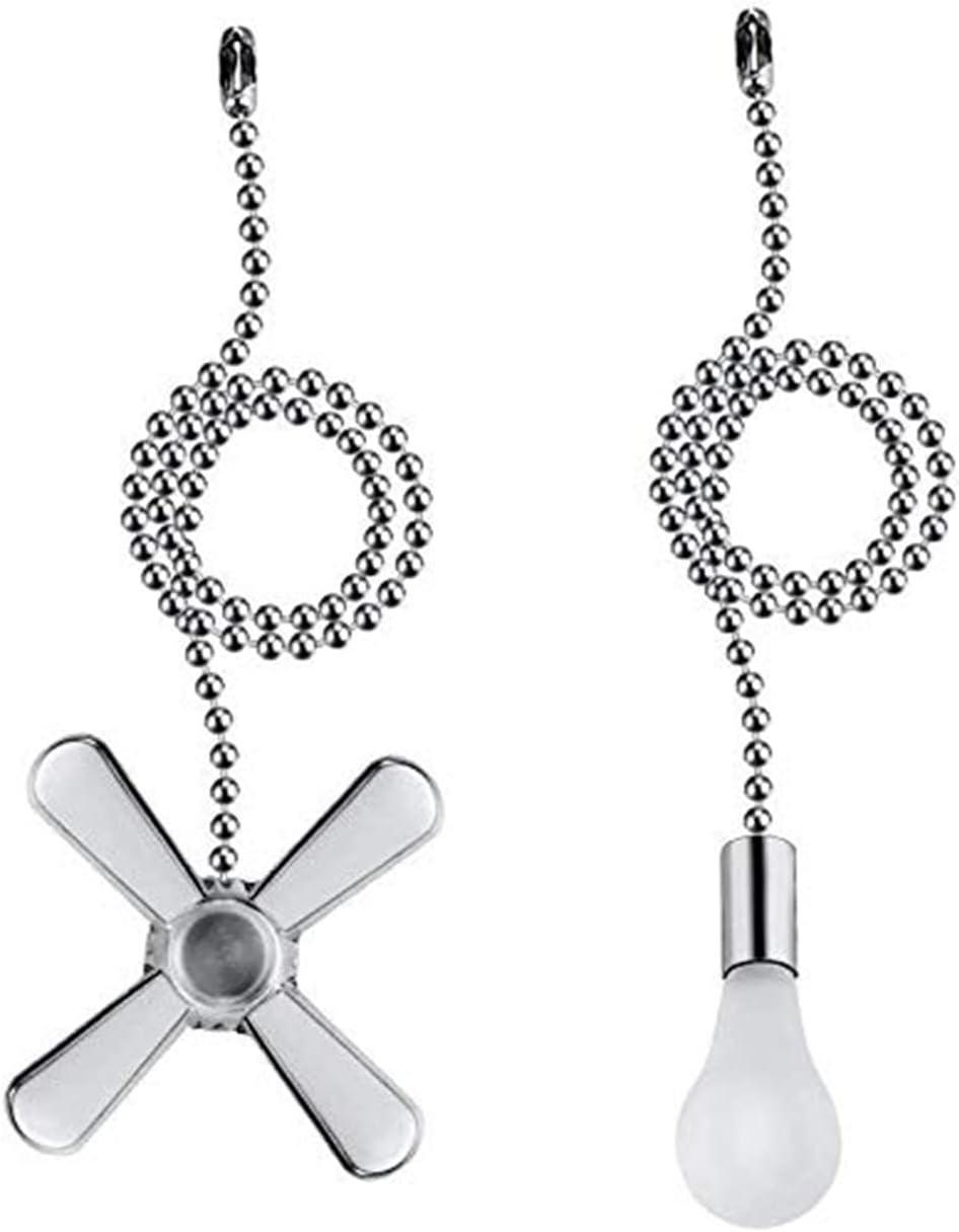 Sunswan ceiling fan pull chain front view nickel finish