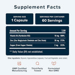 Bioavailable zinc supplement 60 capsules for seasonal health and skin clarity chelated zinc