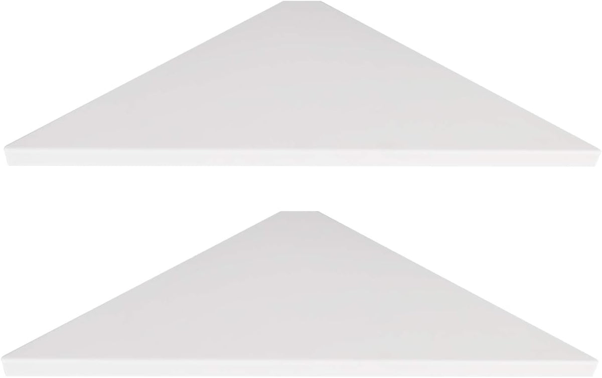 Evron corner mounting shelf set of 2 front view
