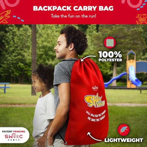 Portable storage backpack for Swooc Games Shark Frenzy set