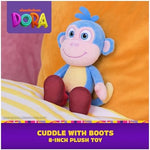 Dora the Explorer Boots plush toy side profile with red boots
