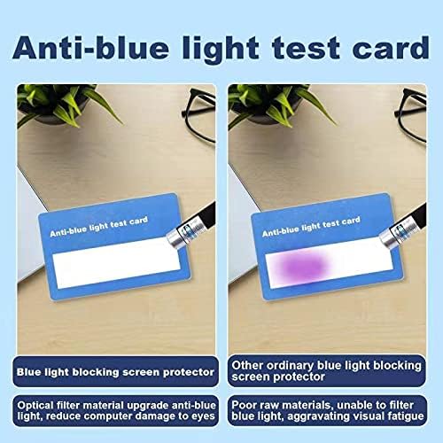 Anti blue light monitor protector highlighting scratch resistance and 9H hardness