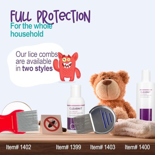Imported Okxiri lice treatment kit featuring professional grade grooming combs.