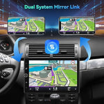 Included waterproof AHD backup camera for Nhopeew car stereo showing wide angle night vision lens