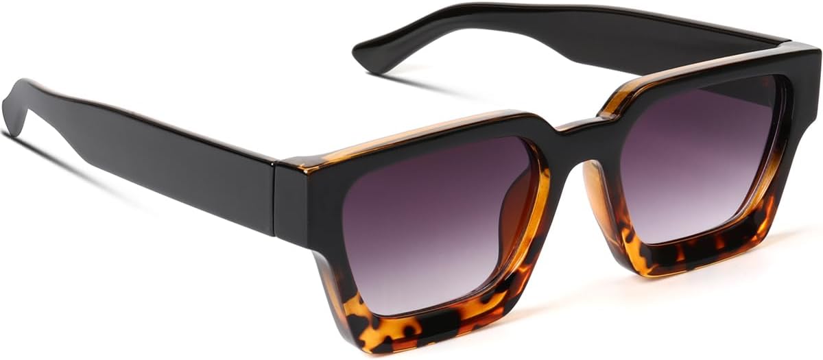 GFUIARA Trendy Square Sunglasses for Men Women Fashion Thick Rectangle Sun Glasses UV Protection Shades Designer Style - Image 14