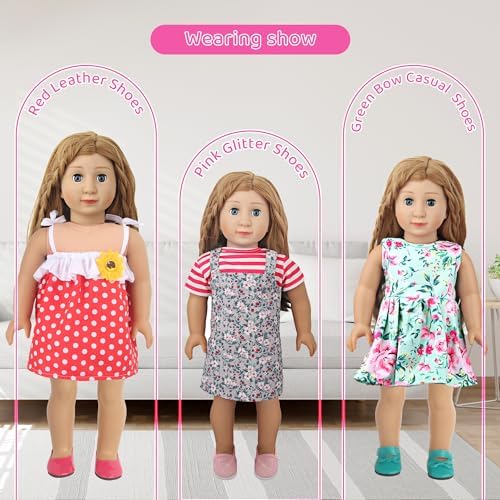 Msyo brand doll accessories kit with unique shoe designs