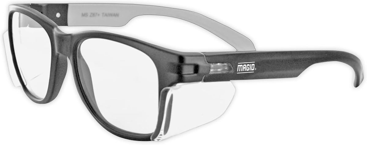 Magid Gemstone Y50 safety glasses front view with clear lenses