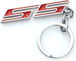 Aimoll chrome finish Super Sport SS keychain front view automotive accessory