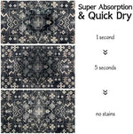 Usnfhcaw Pet Food Mat quick dry material