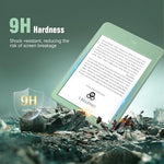 MoKo tempered glass clarity comparison on e-reader