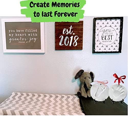 Novarena newborn baby boy and girl DIY impression activity box packaging.