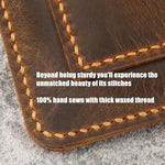Slim profile of D&M Leather Studio folio case for ReMarkable Paper Pro