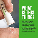 Bug Bite Thing device being used on a mosquito bite for suction