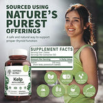 Natural Nutra Kelp Iodine one hundred tablets glass packaging side view