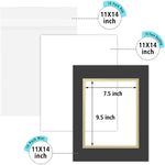Golden State Art picture mats showing white core bevel cut edges