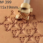 DandS Ltd Skull Leather Stamp Tool front view professional craft punch