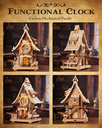Top view of ROKR 3D wooden mechanical puzzle gear system