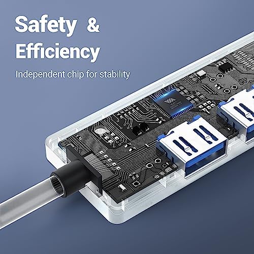 Tymyp USB hub plugged into a laptop with peripheral accessories