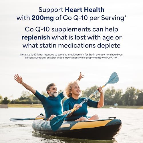 Puritan's Pride Q-Sorb CoQ10 200mg antioxidant softgels for cellular energy and healthy aging