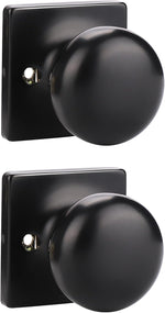 GOBEKOR 1 Pack Dummy Door Knobs Interior Matte Black Single Dummy Door Knob for Closet Round Dummy Knobs for French Doors Single Side Knob - Image 9