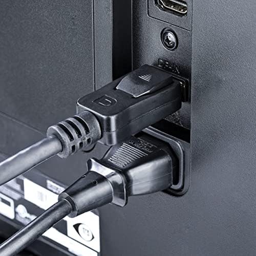 StarTech male to male DisplayPort extension wire showing sturdy strain relief boots