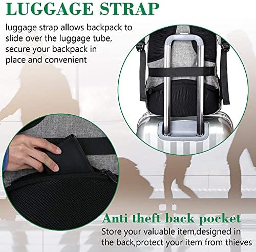 MATEIN water resistant backpack close up detailing the heavy duty metal zippers and durable fabric.