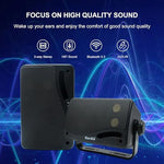 Herdio waterproof 3-way speakers displaying the 180-degree swivel mounting bracket installation