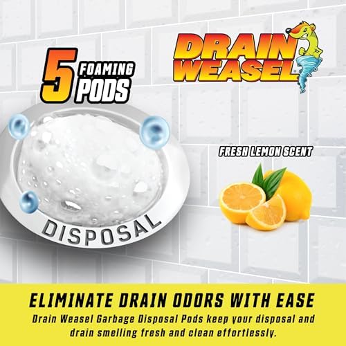 Drain Weasel foaming pods sink cleaner product packaging
