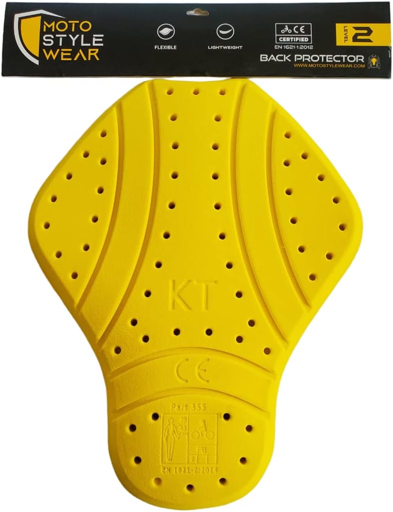 Motostylewear Universal CE-2 Back Armor Protection Pad front view