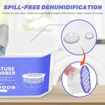 Disposable moisture control container for preventing mold in small spaces